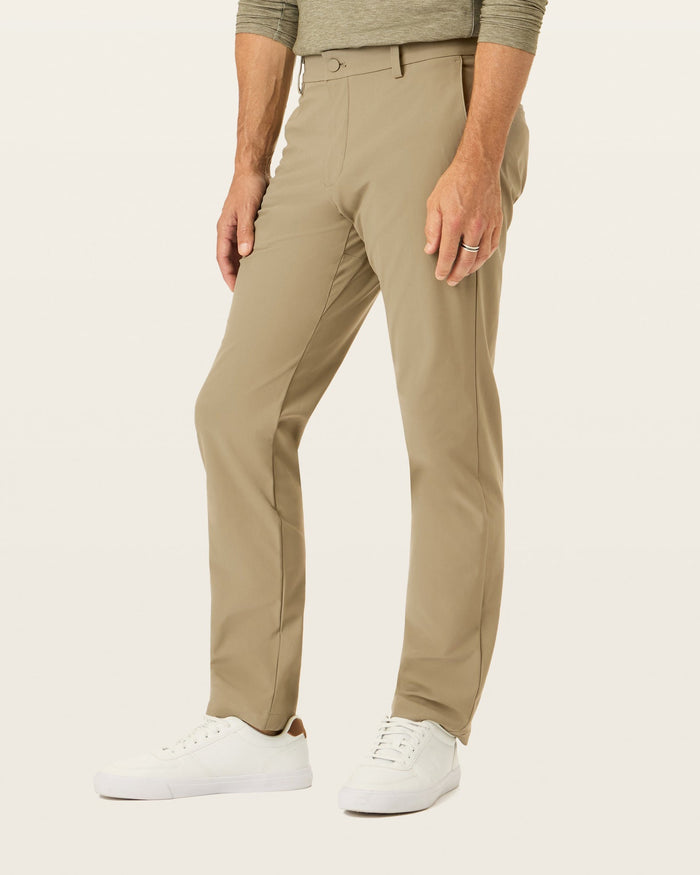 Side view of model wearing Timber Wolf Go Chino, Slim Fit with Airweave.