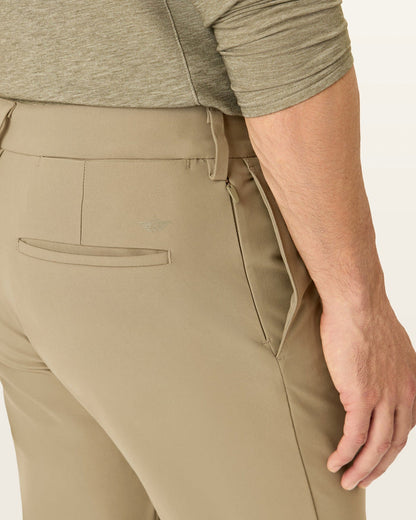 View of model wearing Timber Wolf Go Chino, Slim Fit with Airweave.