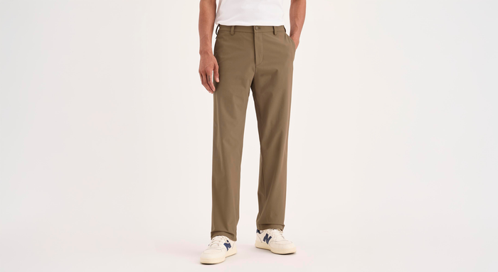 Front view of model wearing Otter Go Airweave Chino, Straight Fit.