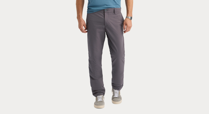 Front view of model wearing Boulevard Go Pro Pant with AceFlex, Slim Fit.