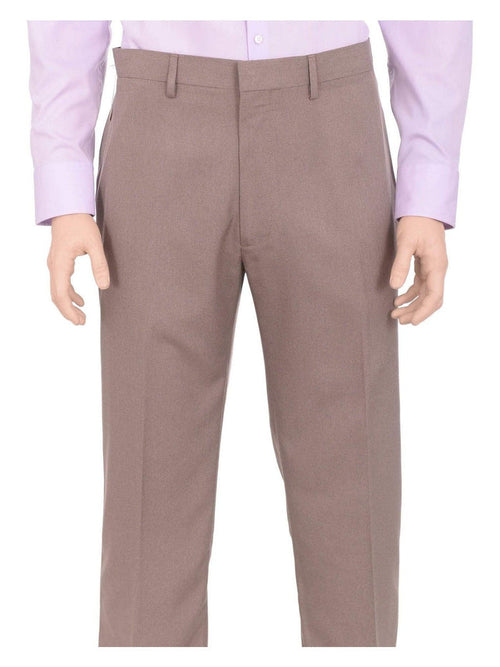 Haggar Sale Pants 40X30 Haggar Regular Fit Taupe Textured Flat Front Comfort Waist Dress Pants