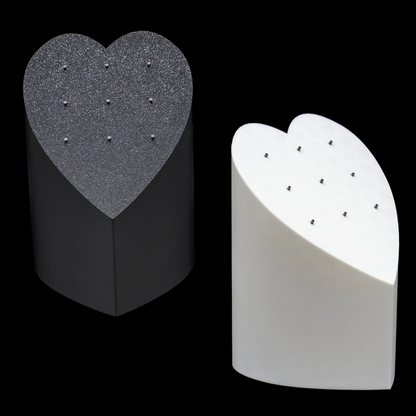 Heart Tower Jewelry Display - Threadless Post - Khrysos Jewelry