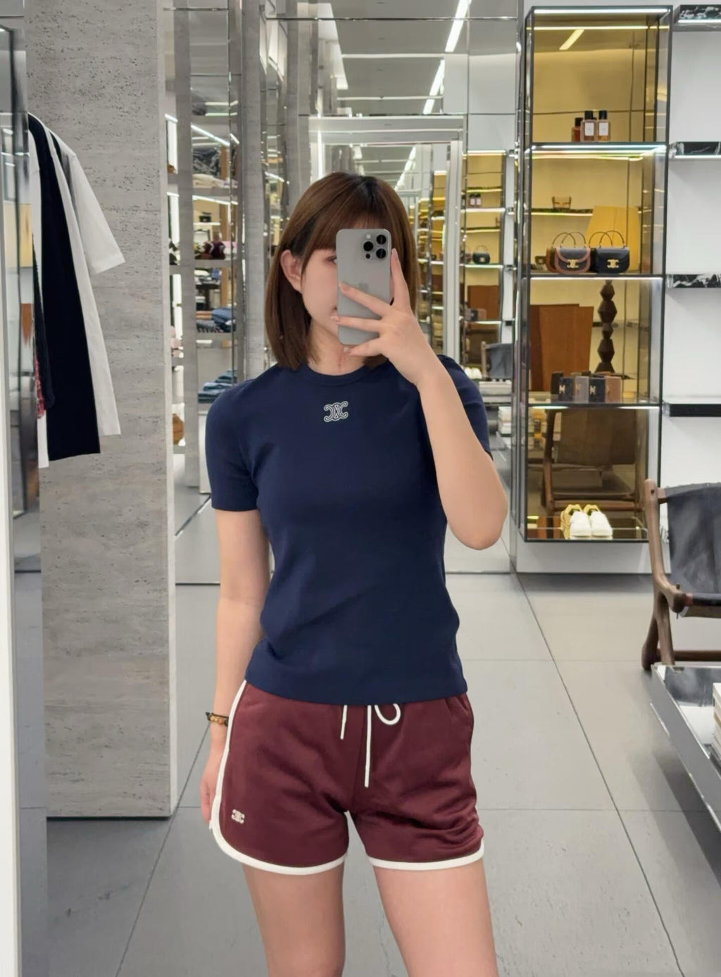 2026 Women’s Ce Logo Embroidered Short-Sleeved T-Shirt (EE401)