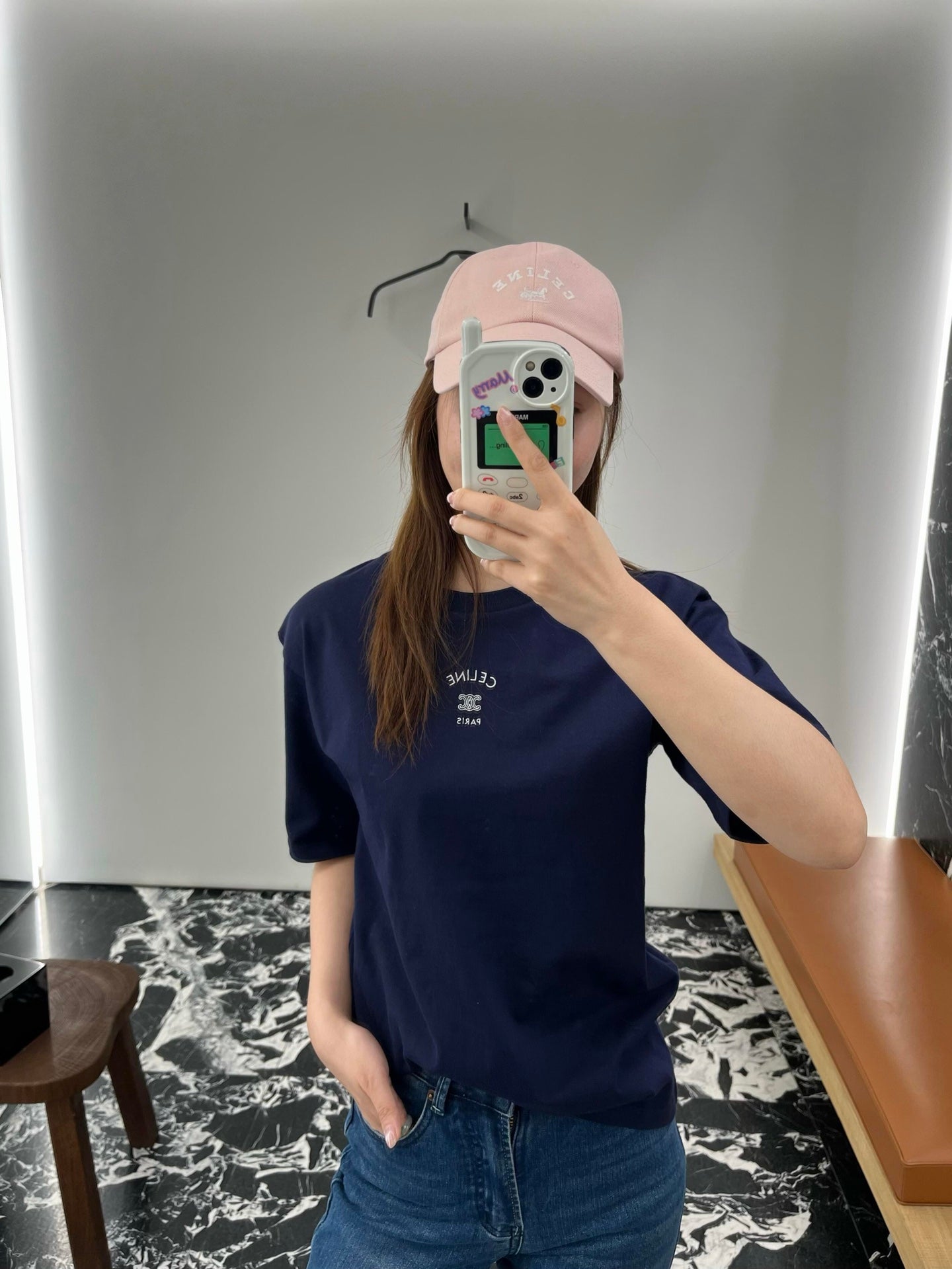 2026 Women’s Ce Logo Embroidered Short-Sleeved T-Shirt (EE406)