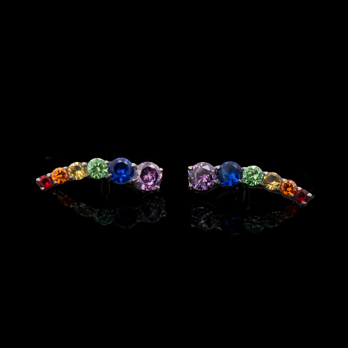 Idalia - 16G Rainbow Internally Threaded End - Khrysos Jewelry
