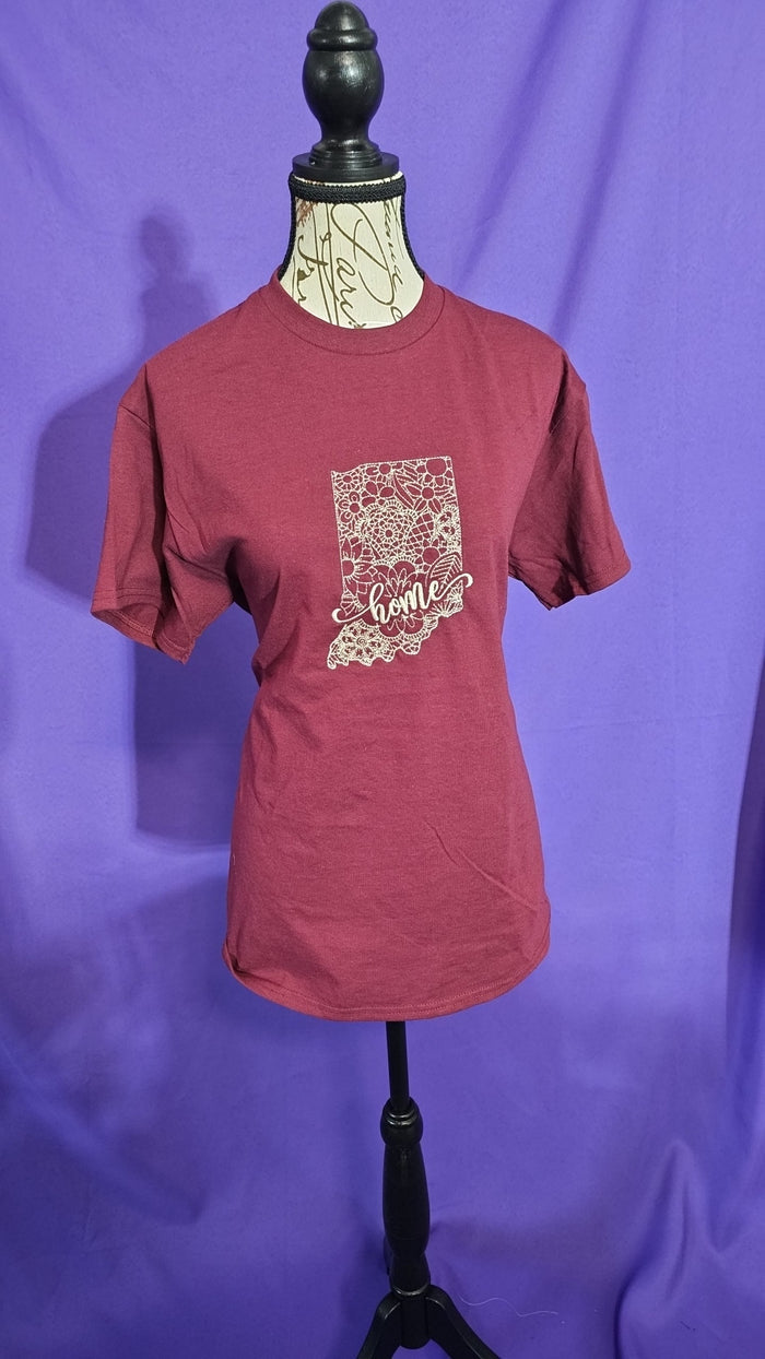 Indiana Home Embroidered Tee