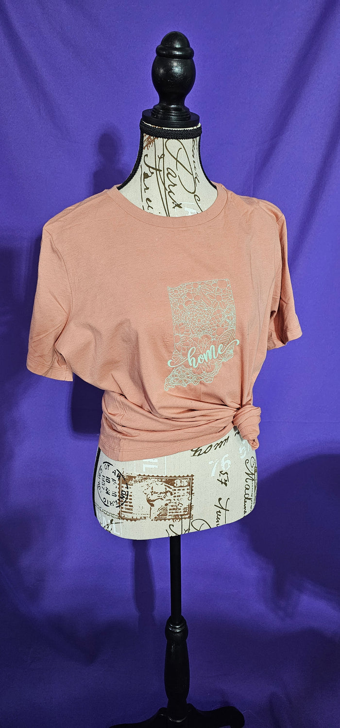 Indiana Home Embroidered Tee