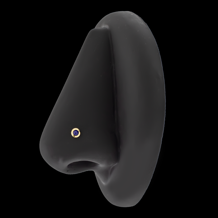 Indie - 18kt Gold Threadless End - Khrysos Jewelry