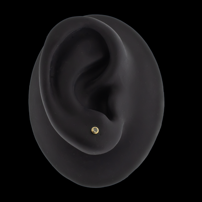 Indie - 18kt Gold Threadless End - Khrysos Jewelry