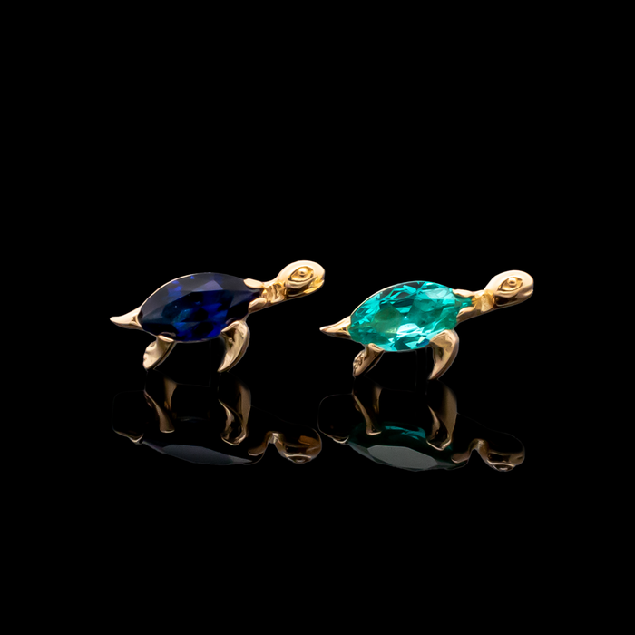 Isolara - 18kt Gold Threadless End - Khrysos Jewelry