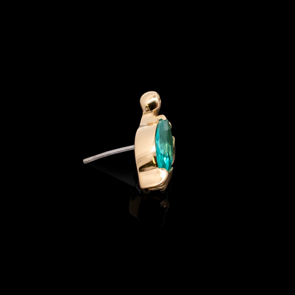 Isolara - 18kt Gold Threadless End - Khrysos Jewelry