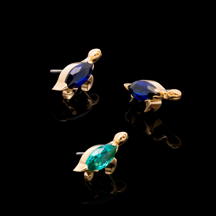 Isolara - 18kt Gold Threadless End - Khrysos Jewelry