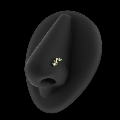 Ivy - 18kt Gold Threadless End - Khrysos Jewelry