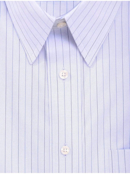 Jos A Bank SHIRTS Jos A Bank Mens 100% Cotton Blue Striped Slim Fit Dress Shirt