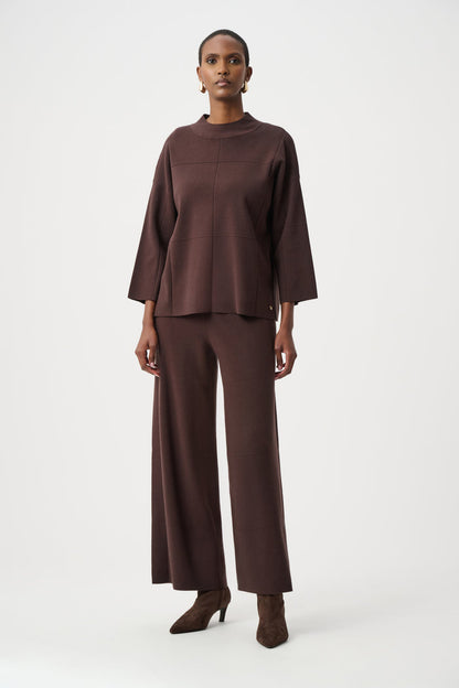JOSEPH RIBKOFF BRUSHED VISCOSE CULOTTE PANTS