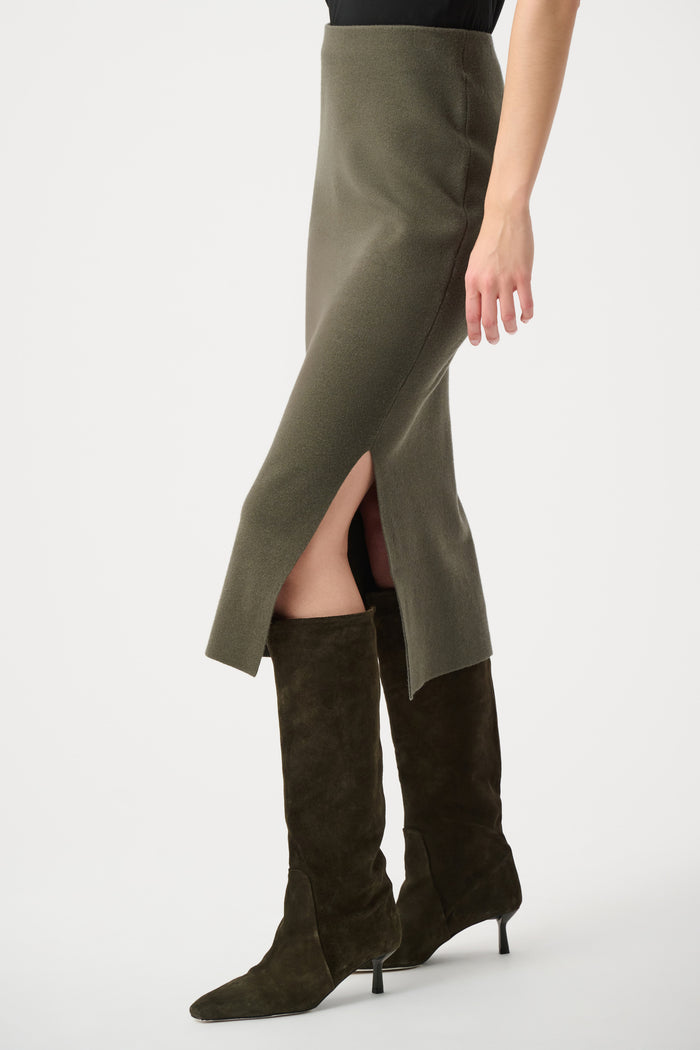 JOSEPH RIBKOFF SWEATER KNIT MIDI SKIRT