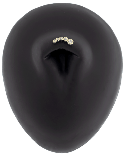 Jovi - 14KT Gold Threadless End - Khrysos Jewelry