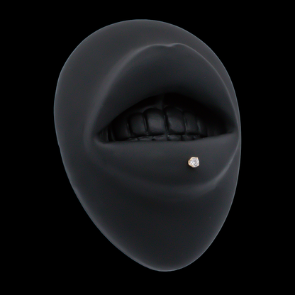 Juliette - 18kt Gold Diamond Threadless End - Khrysos Jewelry