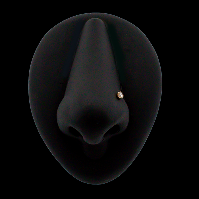 Juliette - 18kt Gold Diamond Threadless End - Khrysos Jewelry