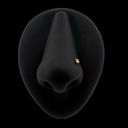 Juliette - 18kt Gold Diamond Threadless End - Khrysos Jewelry