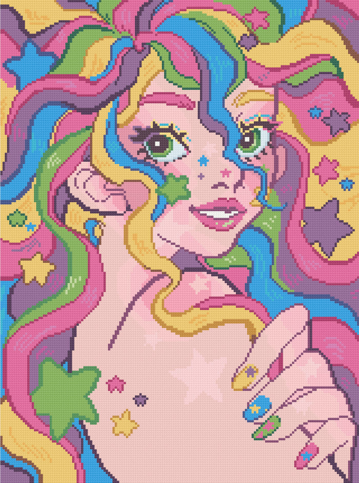 Kaleidoscopic Cutie | Pixel Charted | Ready To Ship