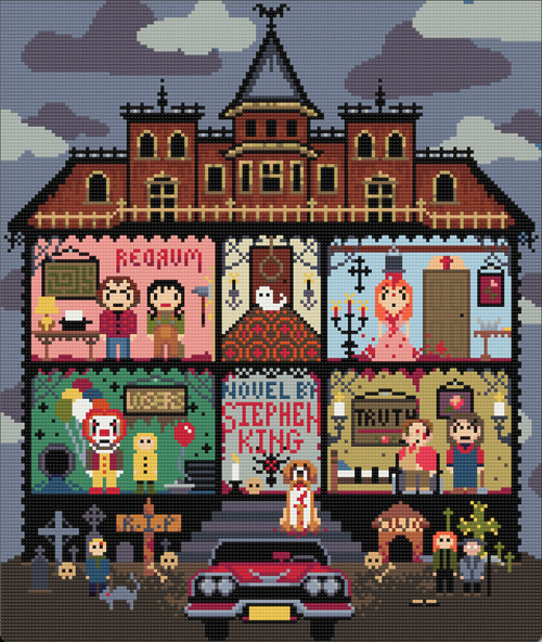 King's Horror House | Pixel Charted | Ready To Ship