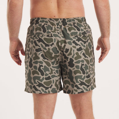 Dark  Olive Green Camo | On Model Back
