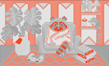 Lazy Sunday | Pixel Charted | Ready To Ship