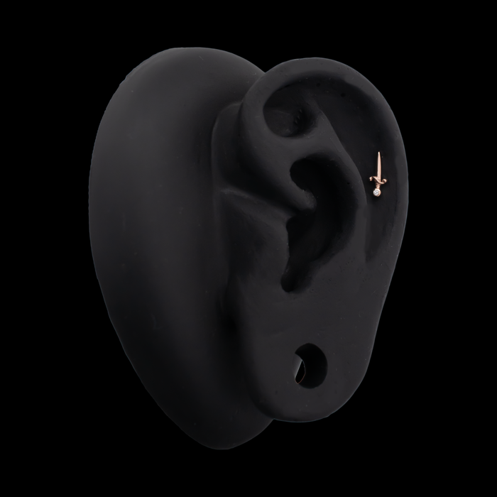 Legacy - 14kt Gold Threadless End - Khrysos Jewelry