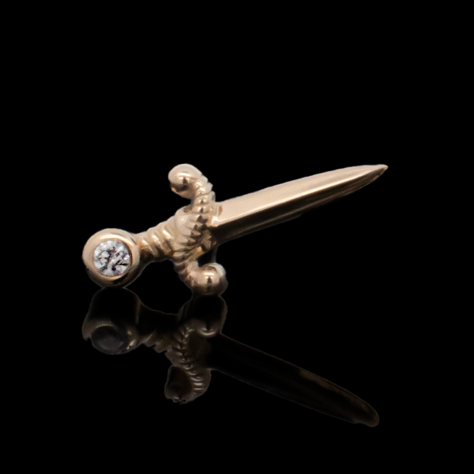 Legacy - 14kt Gold Threadless End - Khrysos Jewelry