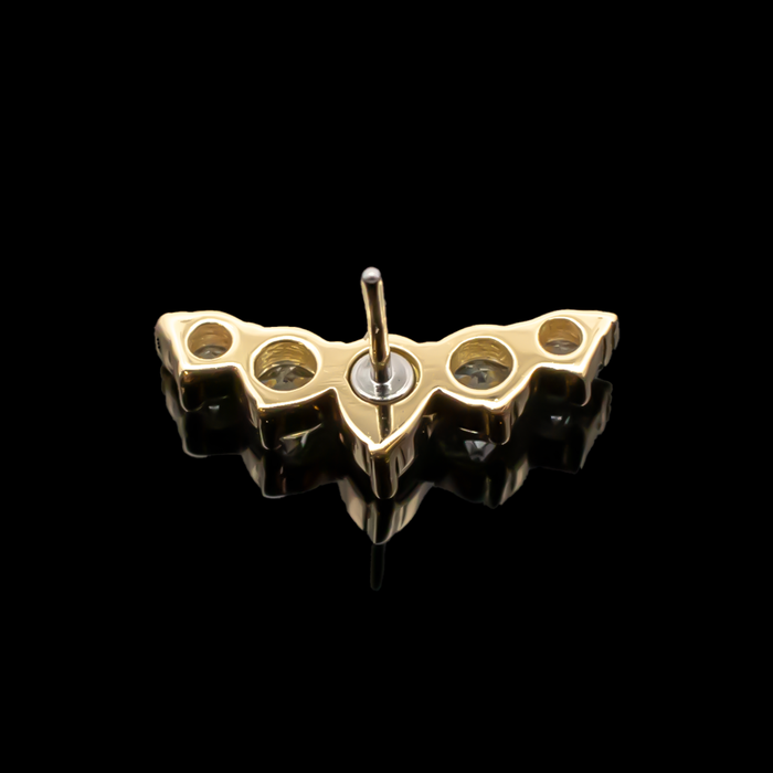 Levi - 18kt Gold Threadless End - Khrysos Jewelry