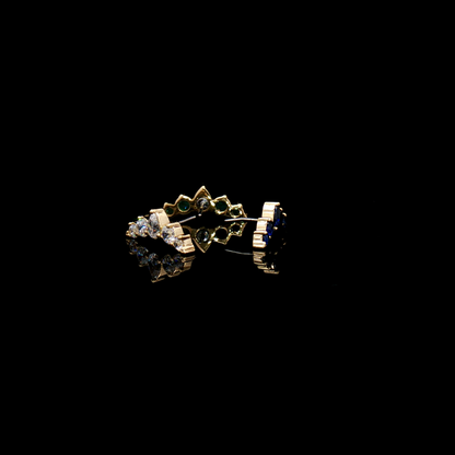 Levi - 18kt Gold Threadless End - Khrysos Jewelry