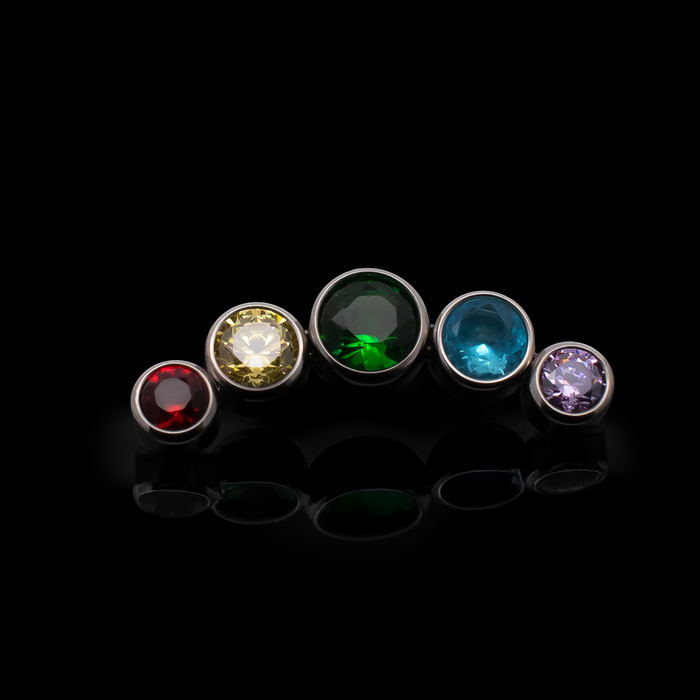 Lux - Rainbow 16G Internally Threaded End - Khrysos Jewelry