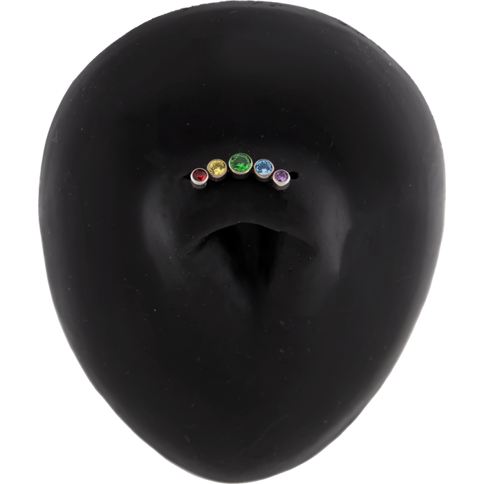 Lux - Rainbow 16G Internally Threaded End - Khrysos Jewelry