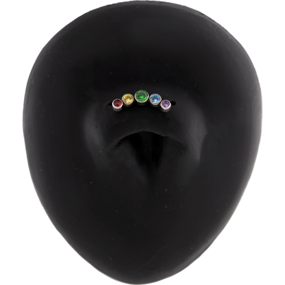 Lux - Rainbow 16G Internally Threaded End - Khrysos Jewelry