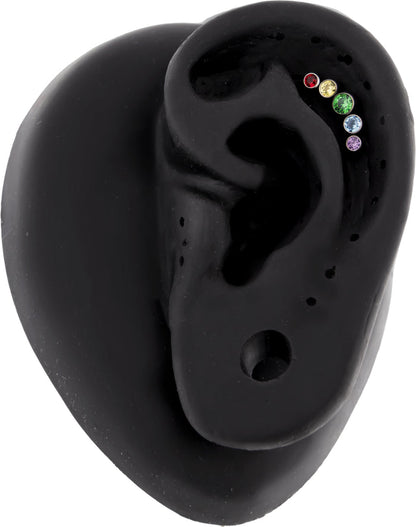 Lux - Rainbow 16G Internally Threaded End - Khrysos Jewelry