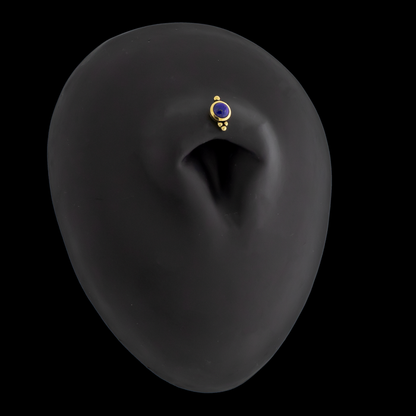 Lydia - 18kt Gold Threadless End - Khrysos Jewelry