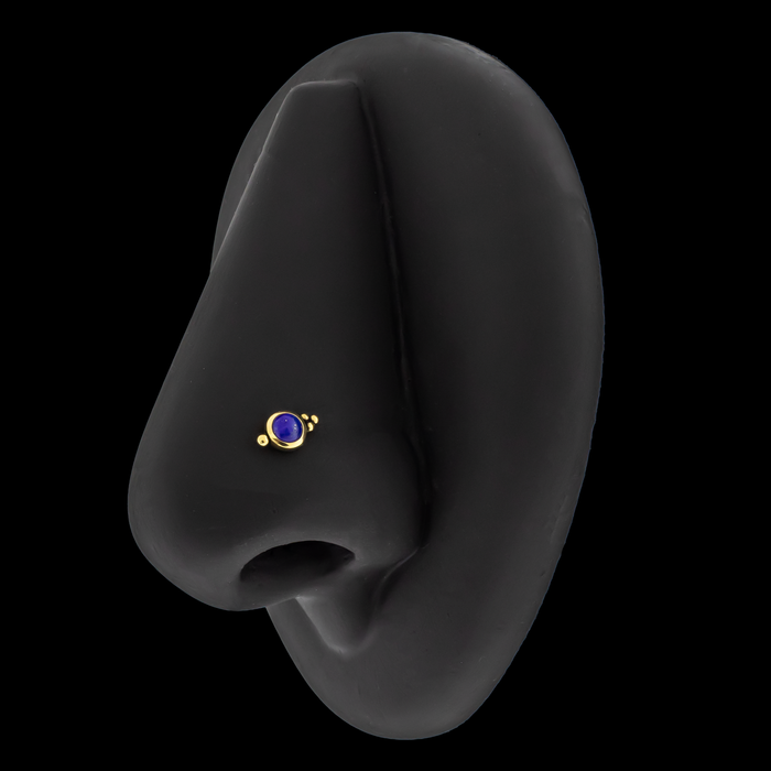 Lydia - 18kt Gold Threadless End - Khrysos Jewelry