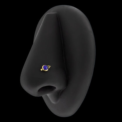 Lydia - 18kt Gold Threadless End - Khrysos Jewelry