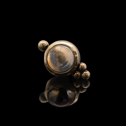Yellow Gold / Genuine Moonstone