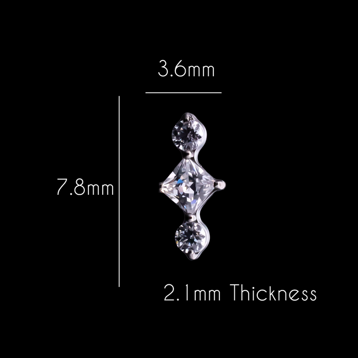 Margaux - 16G Internally Threaded End - Khrysos Jewelry