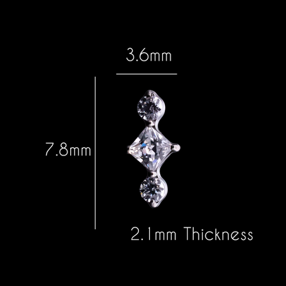Margaux - 16G Internally Threaded End - Khrysos Jewelry