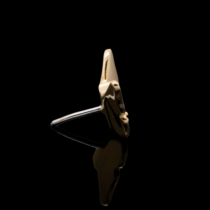 Mariposa - 18kt Gold Threadless End - Khrysos Jewelry