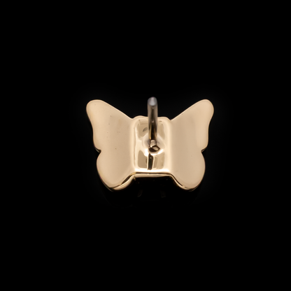 Mariposa - 18kt Gold Threadless End - Khrysos Jewelry