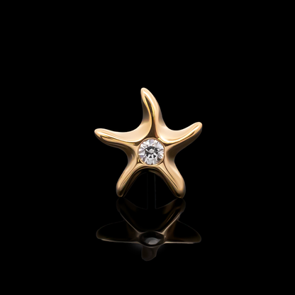 Maristar - 18kt Gold Threadless End - Khrysos Jewelry