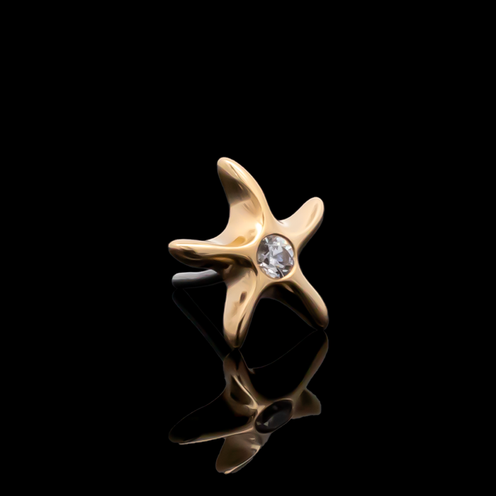 Maristar - 18kt Gold Threadless End - Khrysos Jewelry