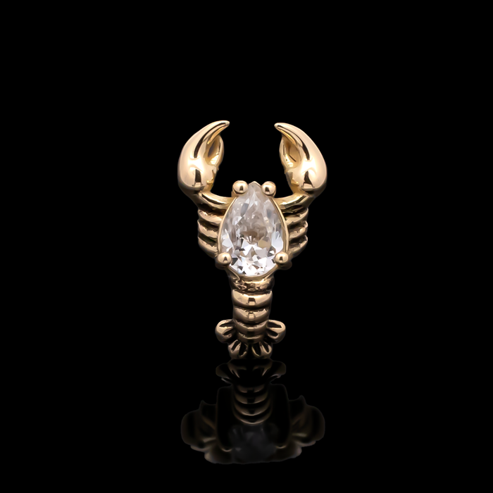 Maritide - 18kt Gold Threadless End - Khrysos Jewelry