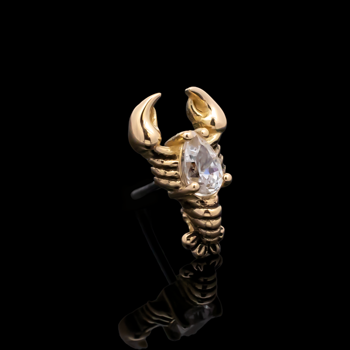Maritide - 18kt Gold Threadless End - Khrysos Jewelry