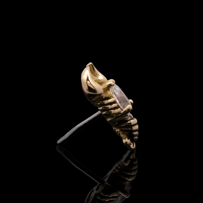 Maritide - 18kt Gold Threadless End - Khrysos Jewelry
