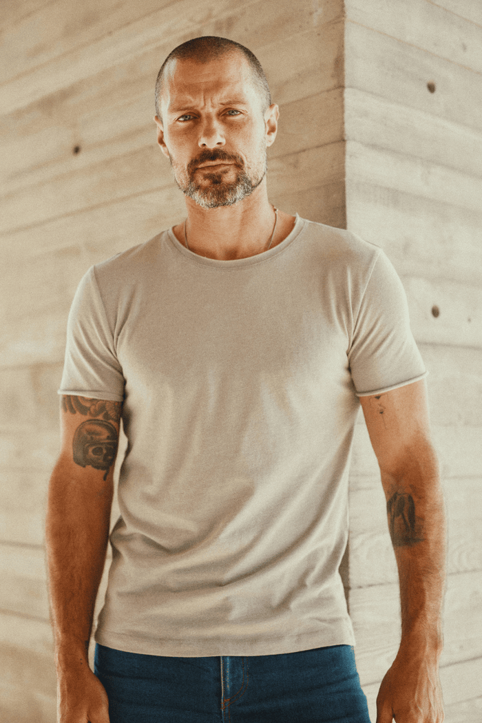 Men's Brolin Raw Neck Crew Tee